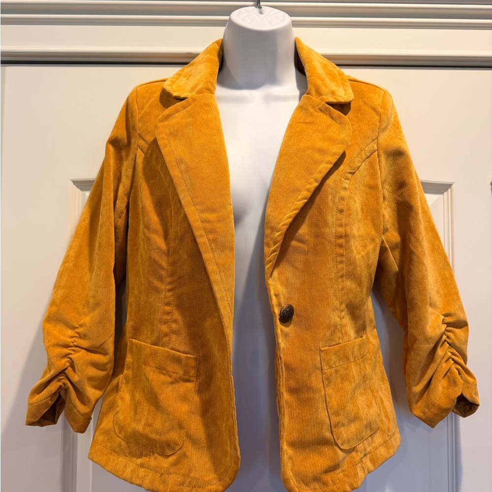Ashley By 26 International Golden Corduroy Blazer